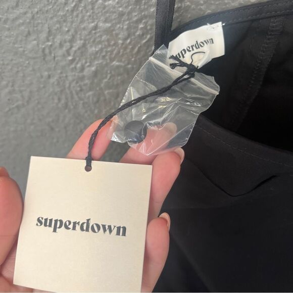 NWT Revolve x Superdown Preston One Shoulder Top in Black | Size XXS - Picture 6 of 12